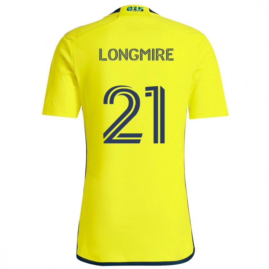 Kids Football Ahmed Longmire #21 Yellow Blue Home Jersey 2024/25 T-Shirt Nz