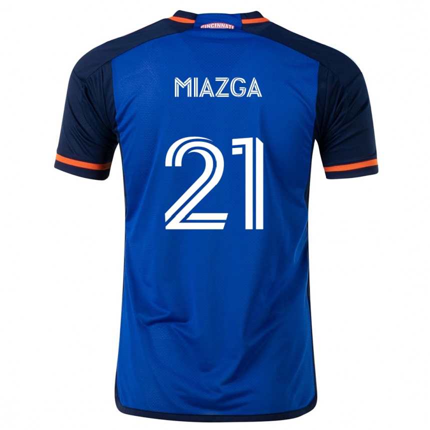 Kids Football Matt Miazga #21 Blue White Home Jersey 2024/25 T-Shirt Nz