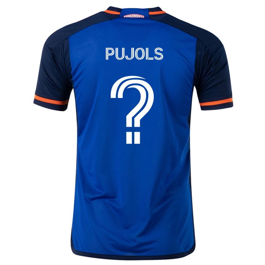 Kids Football Pablo Pujols #0 Blue White Home Jersey 2024/25 T-Shirt Nz