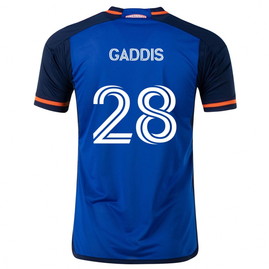 Kids Football Raymon Gaddis #28 Blue White Home Jersey 2024/25 T-Shirt Nz