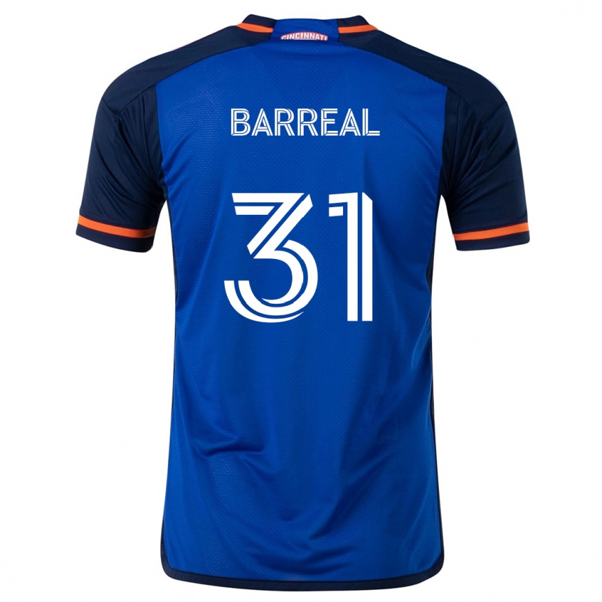 Kids Football Álvaro Barreal #31 Blue White Home Jersey 2024/25 T-Shirt Nz