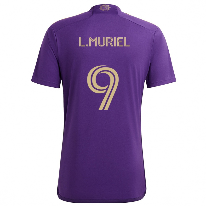 Kids Football Luis Muriel #9 Purple Yellow Home Jersey 2024/25 T-Shirt Nz