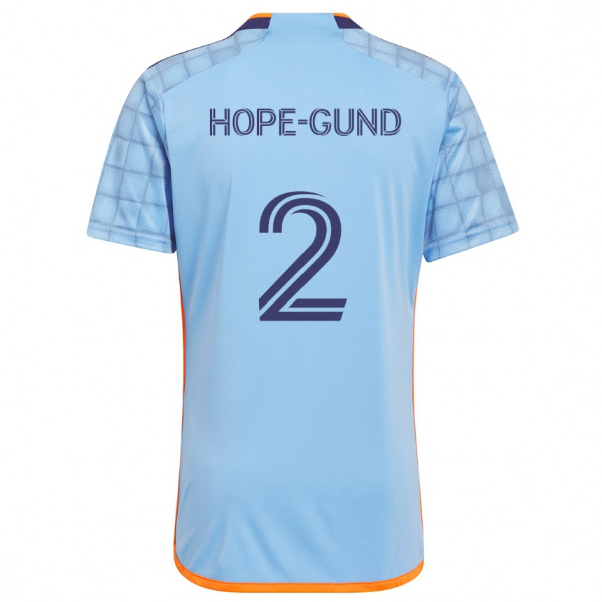 Kids Football Rio Hope-Gund #2 Blue Orange Home Jersey 2024/25 T-Shirt Nz