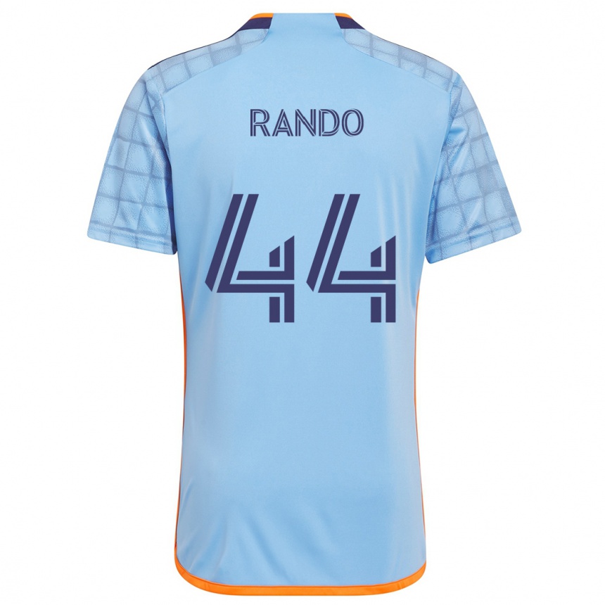 Kids Football Alex Rando #44 Blue Orange Home Jersey 2024/25 T-Shirt Nz