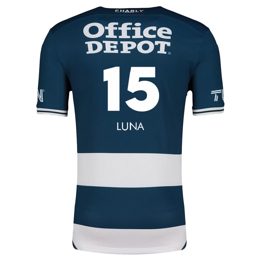 Kids Football Israel Luna #15 Blue White Home Jersey 2024/25 T-Shirt Nz