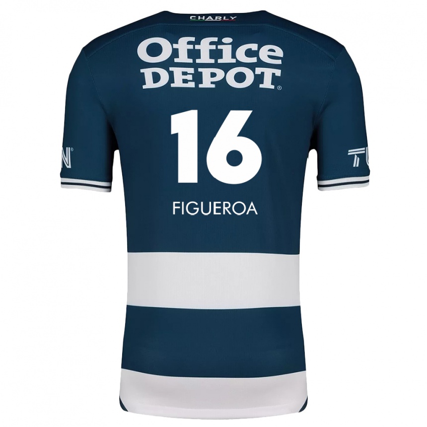 Kids Football Antonio Figueroa #16 Blue White Home Jersey 2024/25 T-Shirt Nz