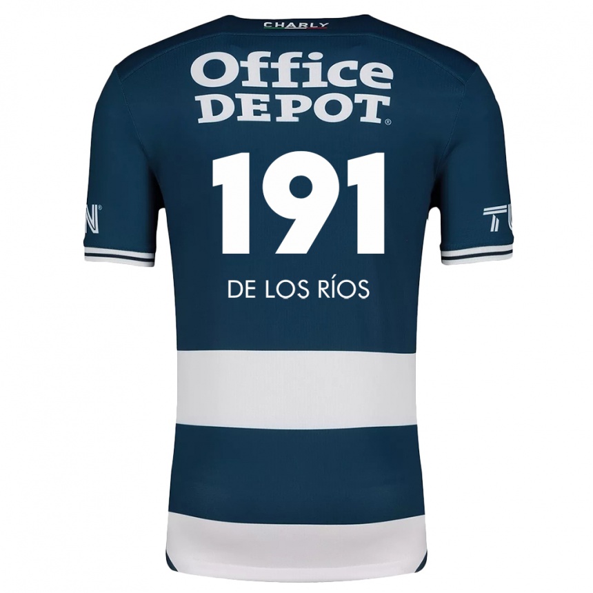 Kids Football Sergio De Los Ríos #191 Blue White Home Jersey 2024/25 T-Shirt Nz