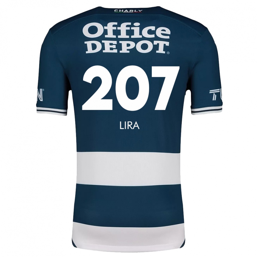 Kids Football Almir Lira #207 Blue White Home Jersey 2024/25 T-Shirt Nz