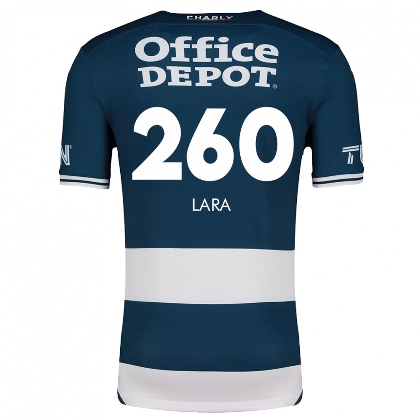 Kids Football Jesús Lara #260 Blue White Home Jersey 2024/25 T-Shirt Nz