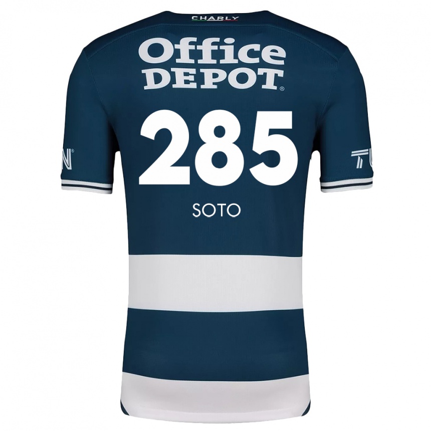 Kids Football Edwin Soto #285 Blue White Home Jersey 2024/25 T-Shirt Nz