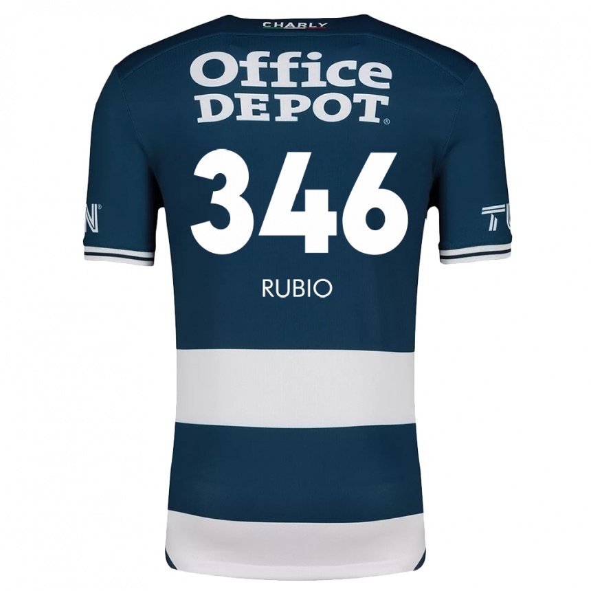 Kids Football Mateo Rubio #346 Blue White Home Jersey 2024/25 T-Shirt Nz