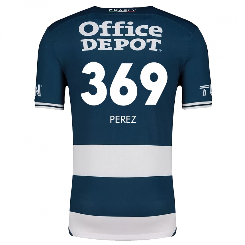 Kids Football Santiago Pérez #369 Blue White Home Jersey 2024/25 T-Shirt Nz