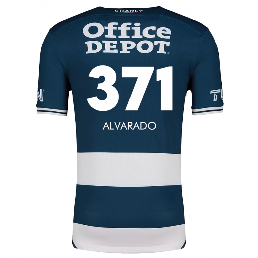 Kids Football Brandon Alvarado #371 Blue White Home Jersey 2024/25 T-Shirt Nz