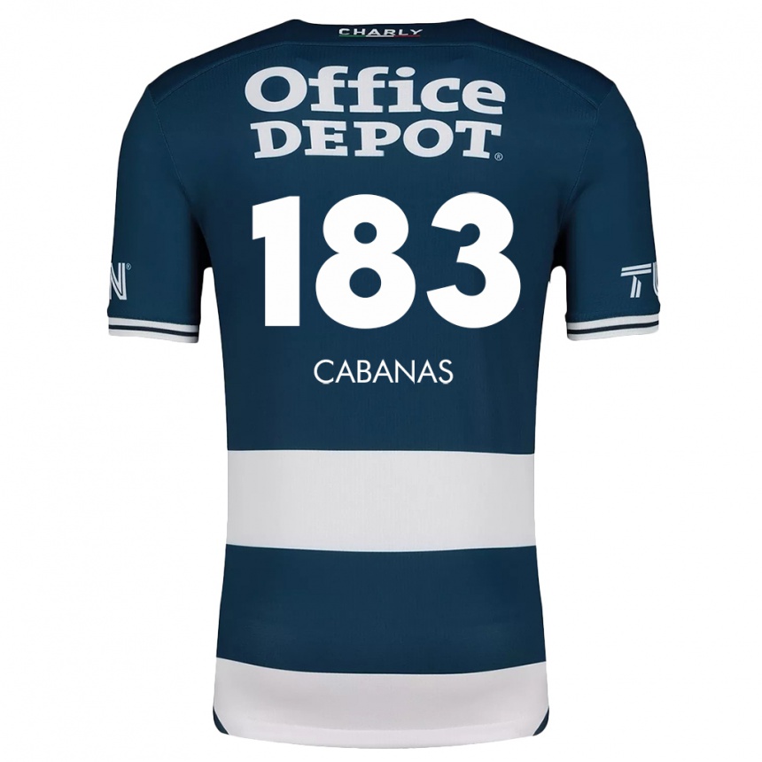 Kids Football Mauricio Cabañas #183 Blue White Home Jersey 2024/25 T-Shirt Nz