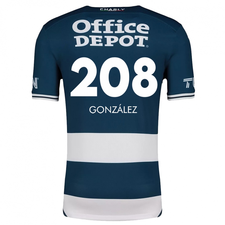 Kids Football Osvaldo González #208 Blue White Home Jersey 2024/25 T-Shirt Nz