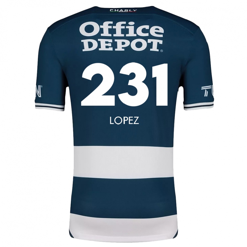 Kids Football Víctor López #231 Blue White Home Jersey 2024/25 T-Shirt Nz