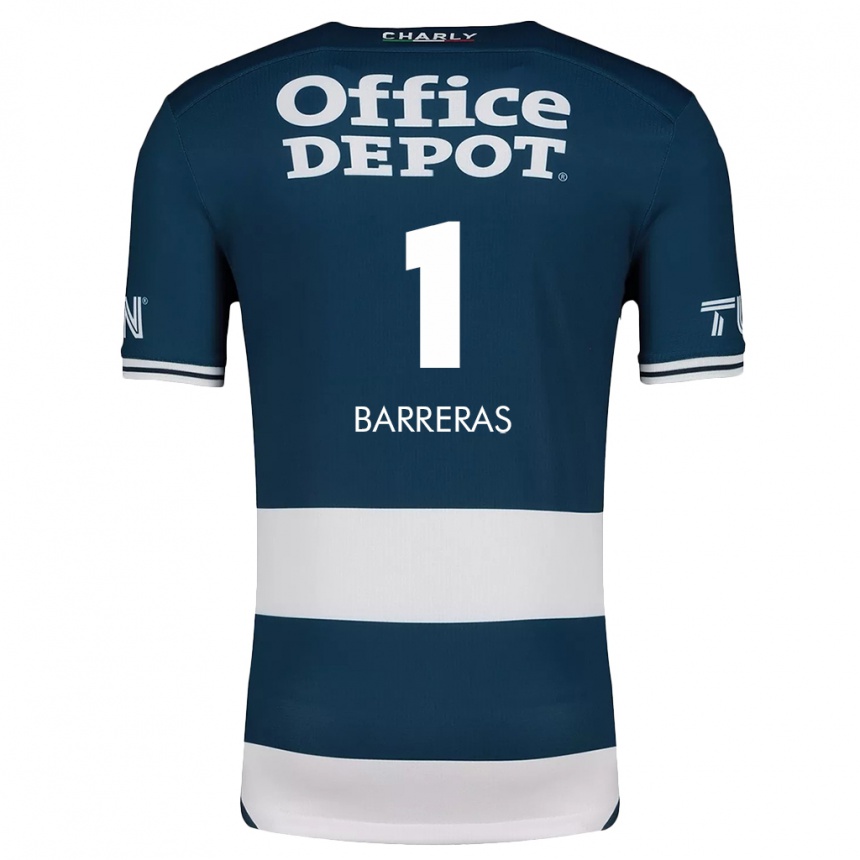 Kids Football Esthefanny Barreras #1 Blue White Home Jersey 2024/25 T-Shirt Nz