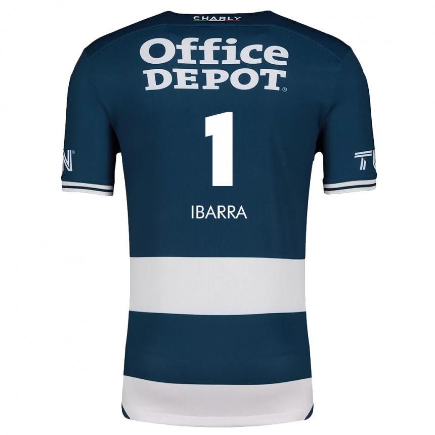 Kids Football Fabiola Ibarra #1 Blue White Home Jersey 2024/25 T-Shirt Nz