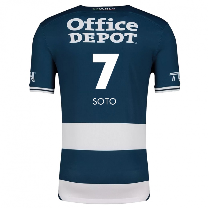 Kids Football Alice Soto #7 Blue White Home Jersey 2024/25 T-Shirt Nz