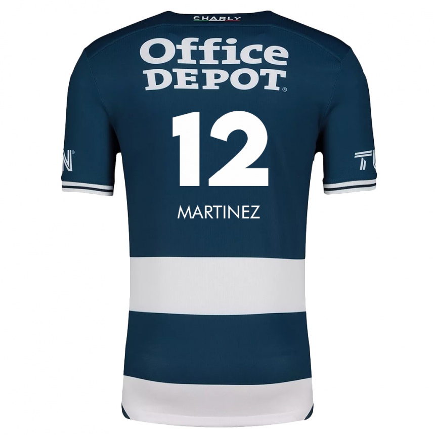 Kids Football Sofía Martínez #12 Blue White Home Jersey 2024/25 T-Shirt Nz