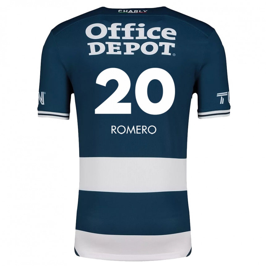 Kids Football Tamara Romero #20 Blue White Home Jersey 2024/25 T-Shirt Nz