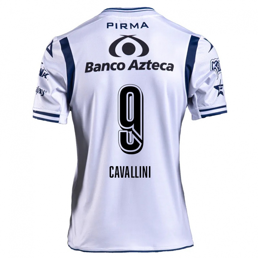 Kids Football Lucas Cavallini #9 White Navy Blue Home Jersey 2024/25 T-Shirt Nz