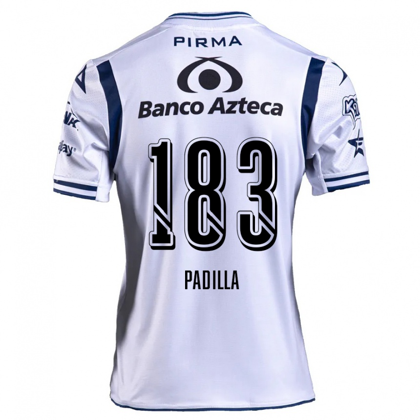 Kids Football Donovan Padilla #183 White Navy Blue Home Jersey 2024/25 T-Shirt Nz