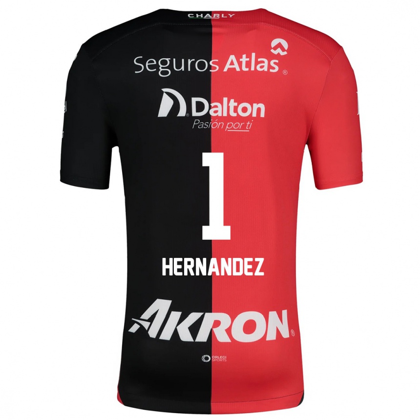 Kids Football José Hernández #1 Red Black Home Jersey 2024/25 T-Shirt Nz