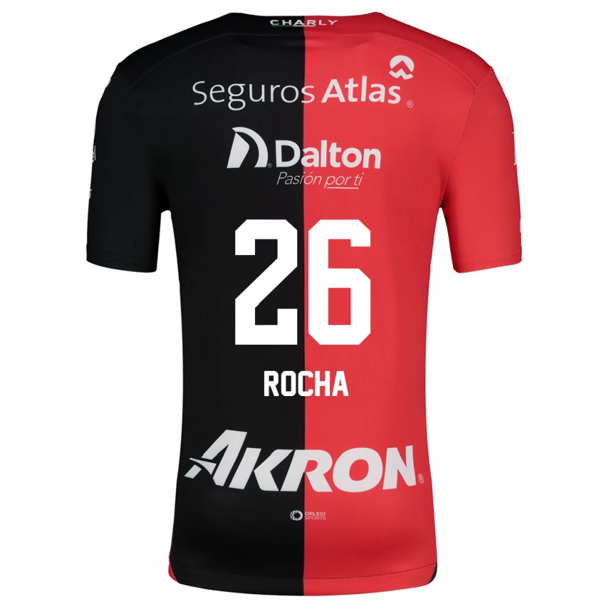 Kids Football Aldo Rocha #26 Red Black Home Jersey 2024/25 T-Shirt Nz