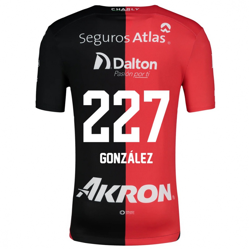 Kids Football Rodolfo González #227 Red Black Home Jersey 2024/25 T-Shirt Nz