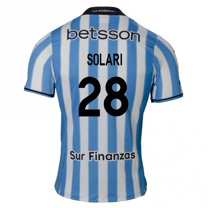 Kids Football Santiago Solari #28 Blue White Black Home Jersey 2024/25 T-Shirt Nz