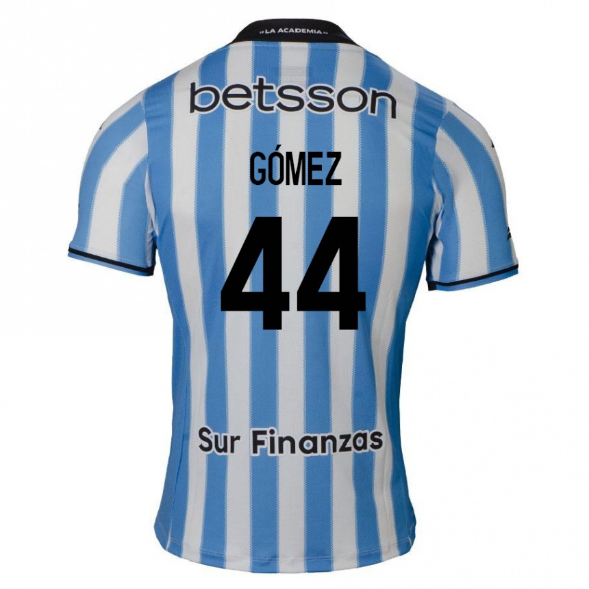 Kids Football Francisco Gómez #44 Blue White Black Home Jersey 2024/25 T-Shirt Nz