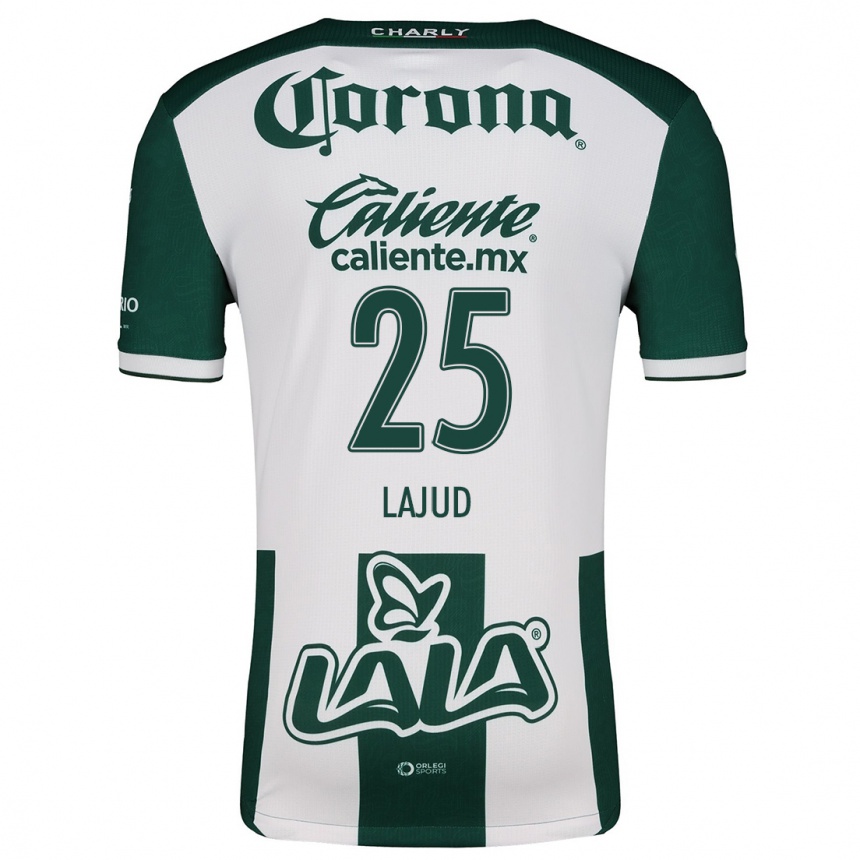 Kids Football Gibrán Lajud #25 Green White Home Jersey 2024/25 T-Shirt Nz