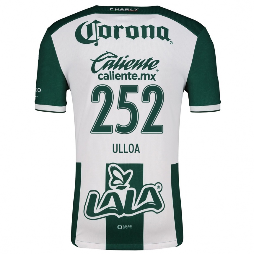 Kids Football José Ulloa #252 Green White Home Jersey 2024/25 T-Shirt Nz