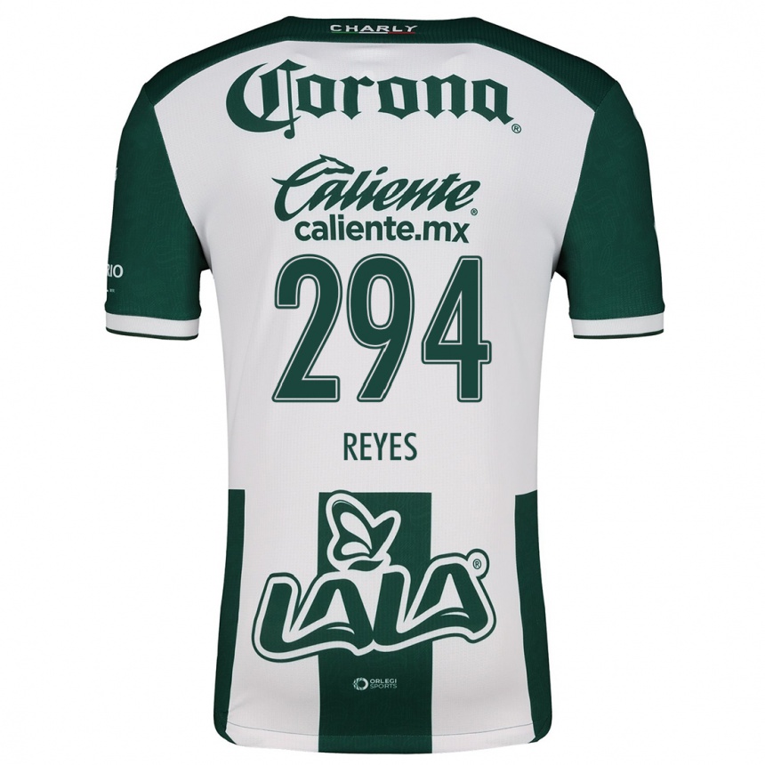 Kids Football Máximo Reyes #294 Green White Home Jersey 2024/25 T-Shirt Nz