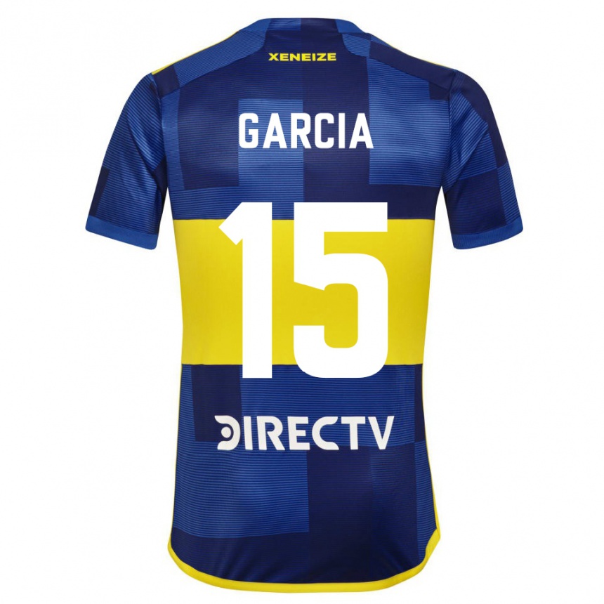 Kids Football Ramiro Garcia #15 Blue Yellow Home Jersey 2024/25 T-Shirt Nz