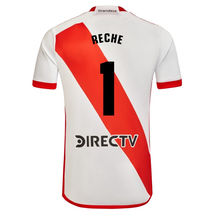 Kids Football Abril Reche #1 White Red Home Jersey 2024/25 T-Shirt Nz