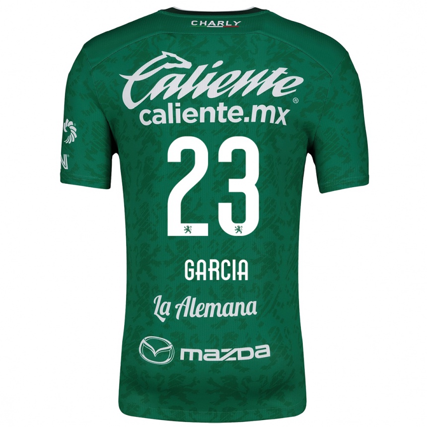 Kids Football Óscar García #23 Green White Home Jersey 2024/25 T-Shirt Nz