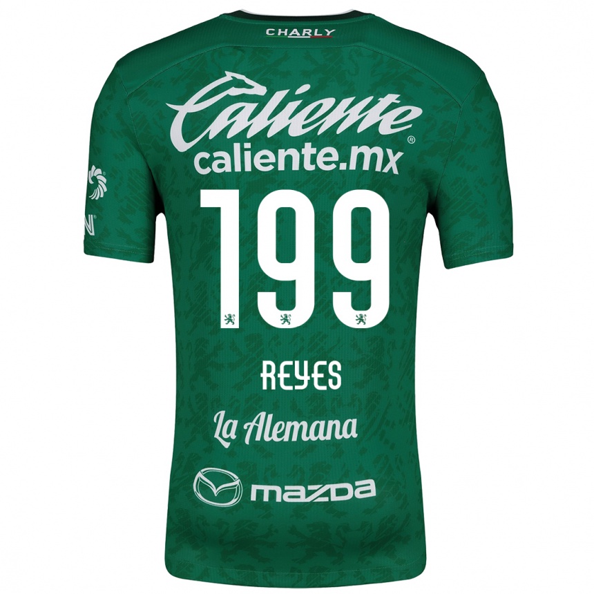 Kids Football Jonathan Reyes #199 Green White Home Jersey 2024/25 T-Shirt Nz