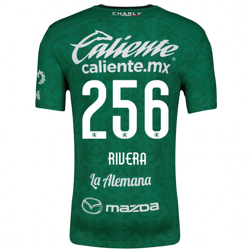 Kids Football Fernando Rivera #256 Green White Home Jersey 2024/25 T-Shirt Nz