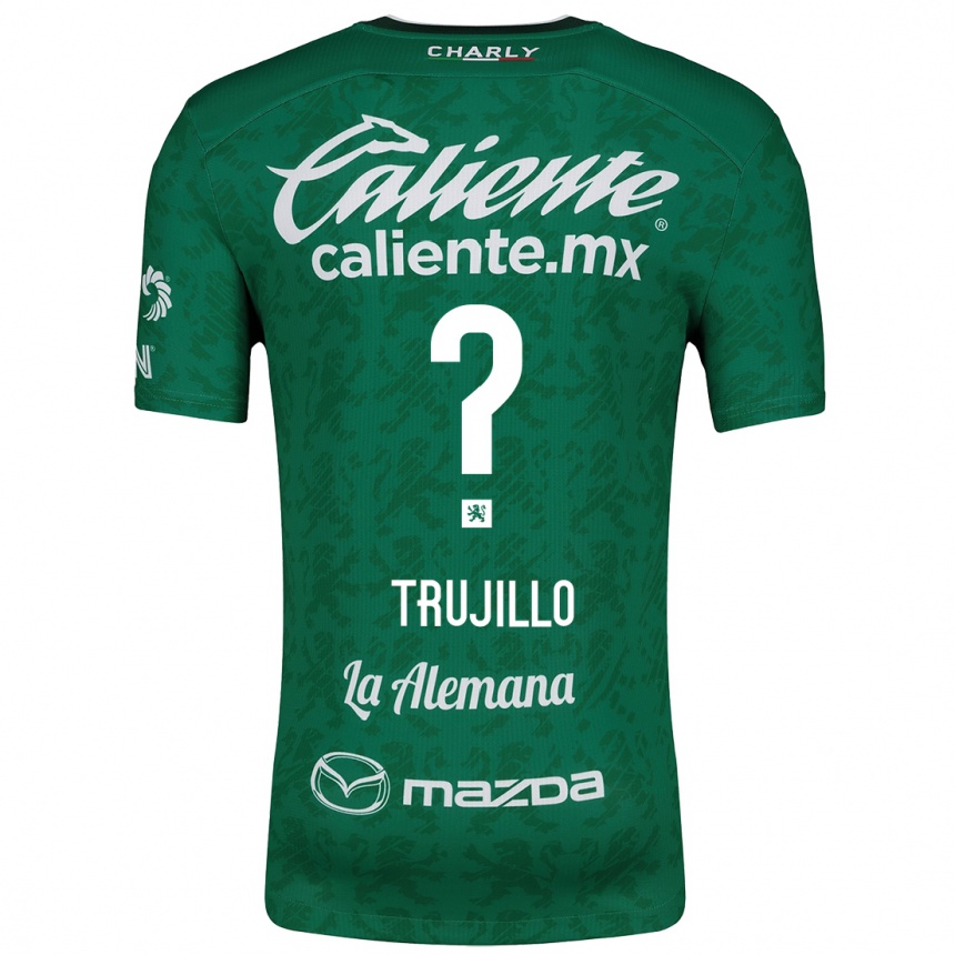 Kids Football Diego Trujillo #0 Green White Home Jersey 2024/25 T-Shirt Nz