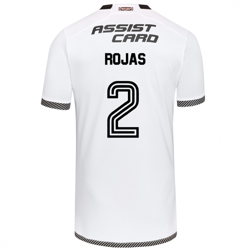 Kids Football Jeyson Rojas #2 White Black Home Jersey 2024/25 T-Shirt Nz