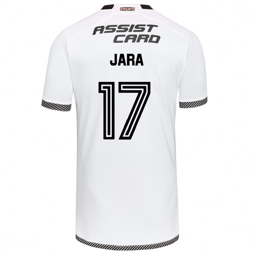 Kids Football Ignacio Jara #17 White Black Home Jersey 2024/25 T-Shirt Nz