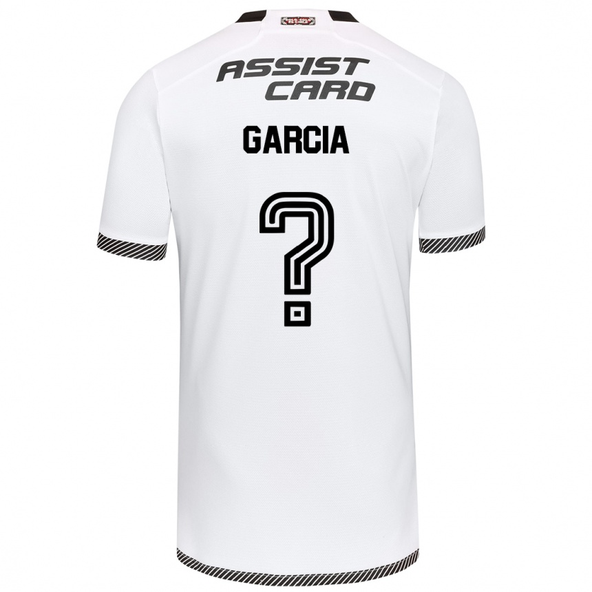 Kids Football Francisco García #0 White Black Home Jersey 2024/25 T-Shirt Nz