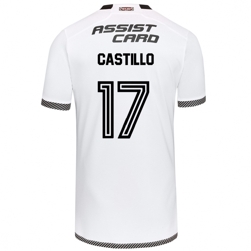 Kids Football Fabián Castillo #17 White Black Home Jersey 2024/25 T-Shirt Nz