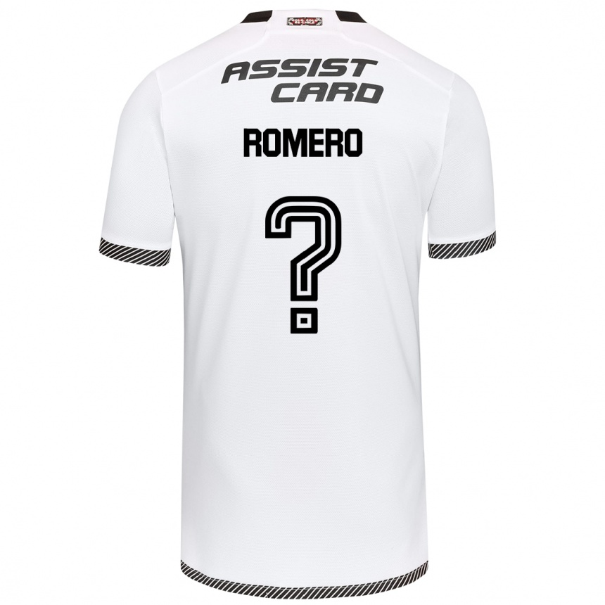 Kids Football Enzo Romero #0 White Black Home Jersey 2024/25 T-Shirt Nz