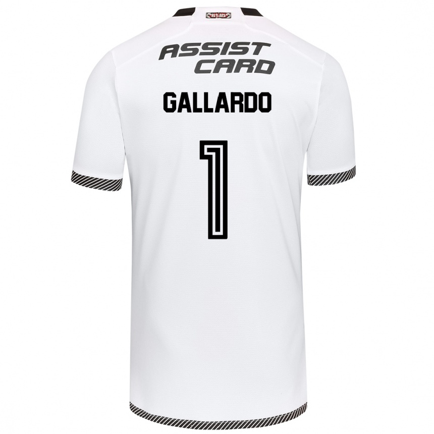 Kids Football Alexia Gallardo #1 White Black Home Jersey 2024/25 T-Shirt Nz