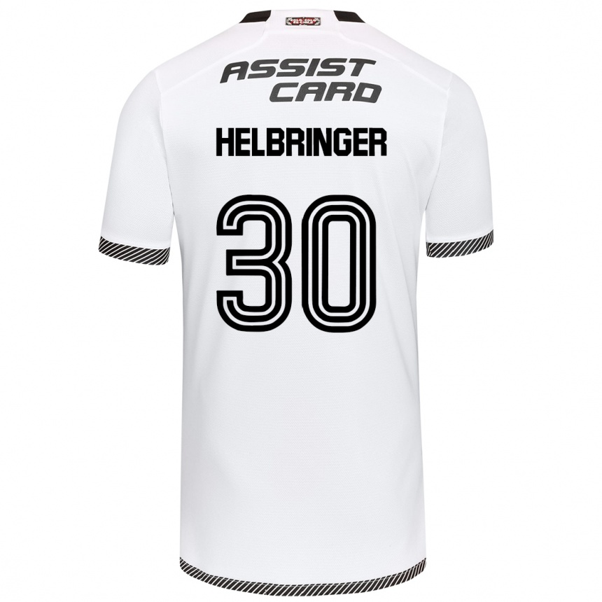 Kids Football Aixa Helbringer #30 White Black Home Jersey 2024/25 T-Shirt Nz