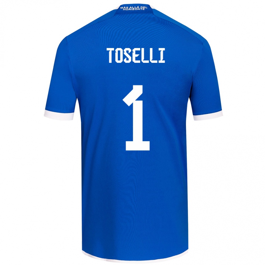 Kids Football Cristopher Toselli #1 Blue White Home Jersey 2024/25 T-Shirt Nz