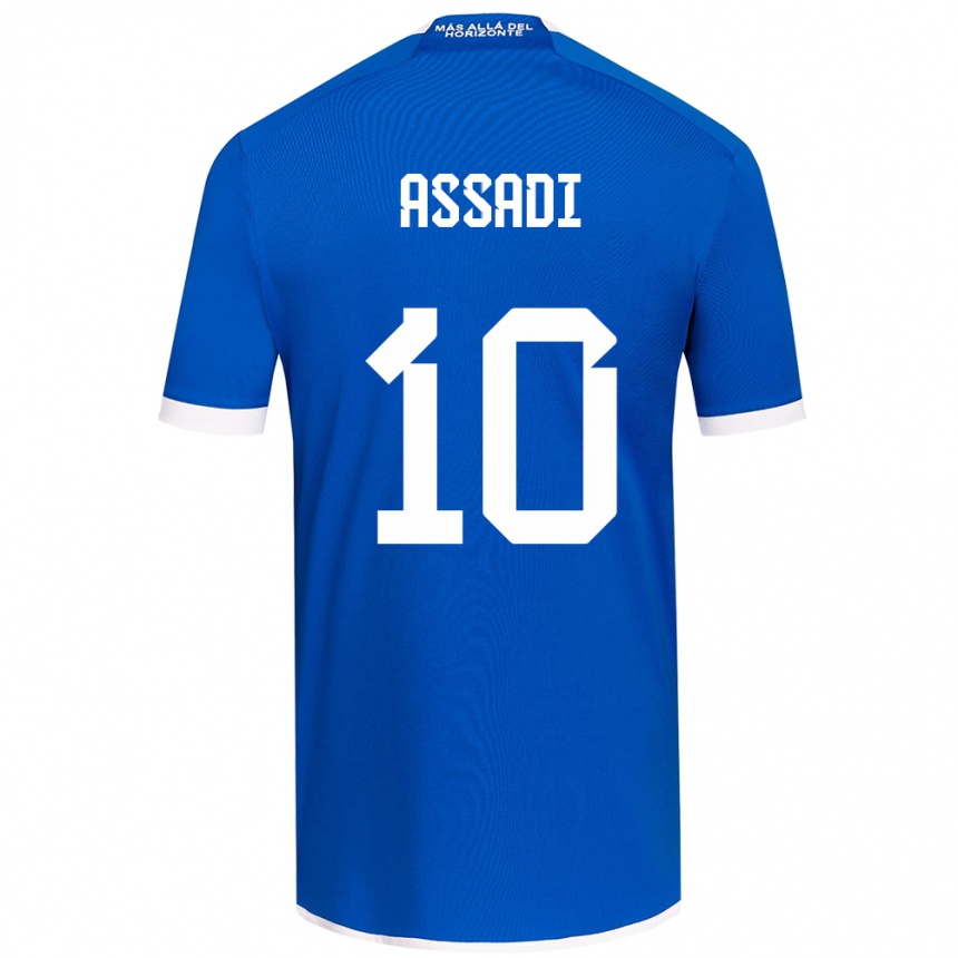 Kids Football Lucas Assadi #10 Blue White Home Jersey 2024/25 T-Shirt Nz